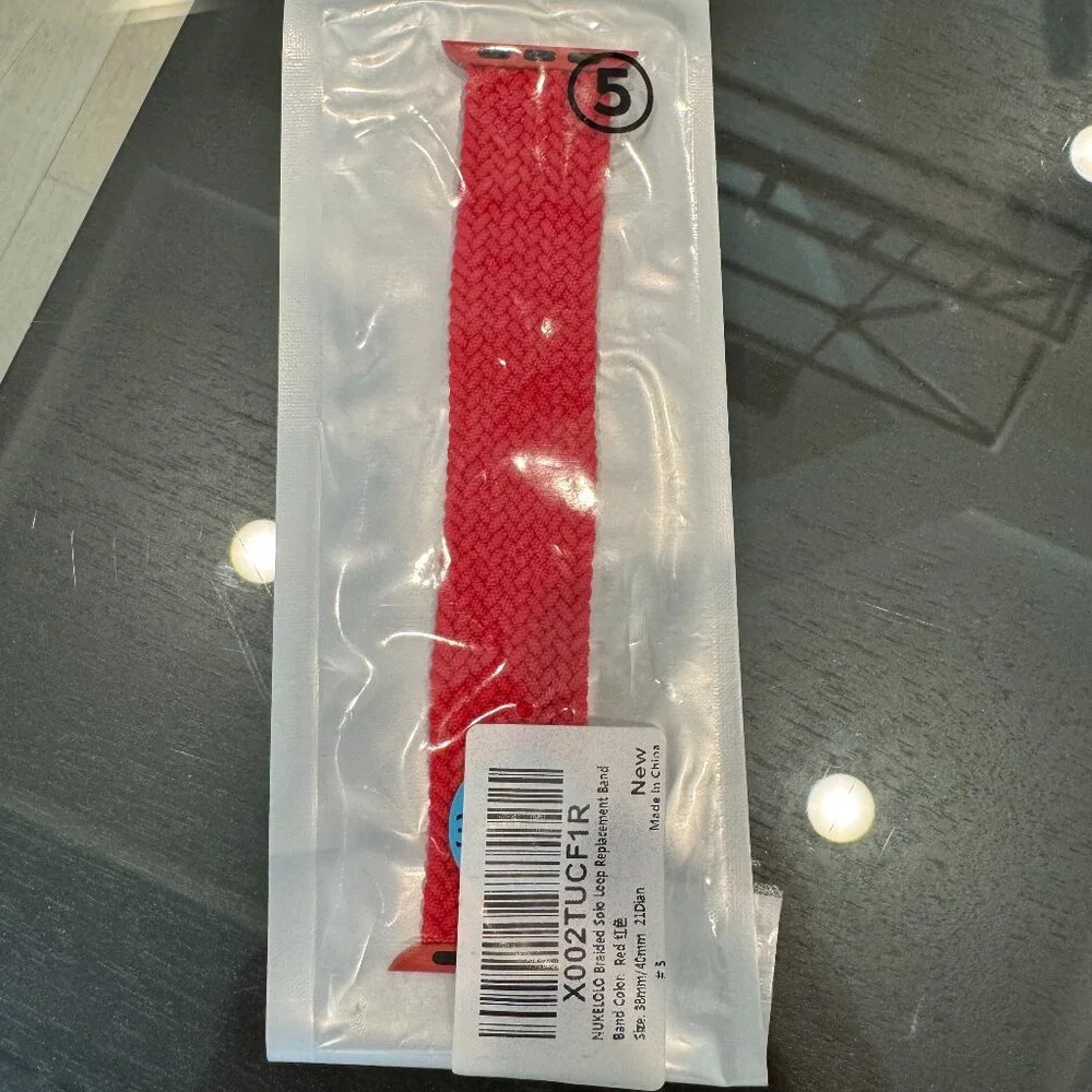 Braided Solo Loop Replacement band Size 38mm/40mm size 5 for Apple Watch - Picture 1 of 1